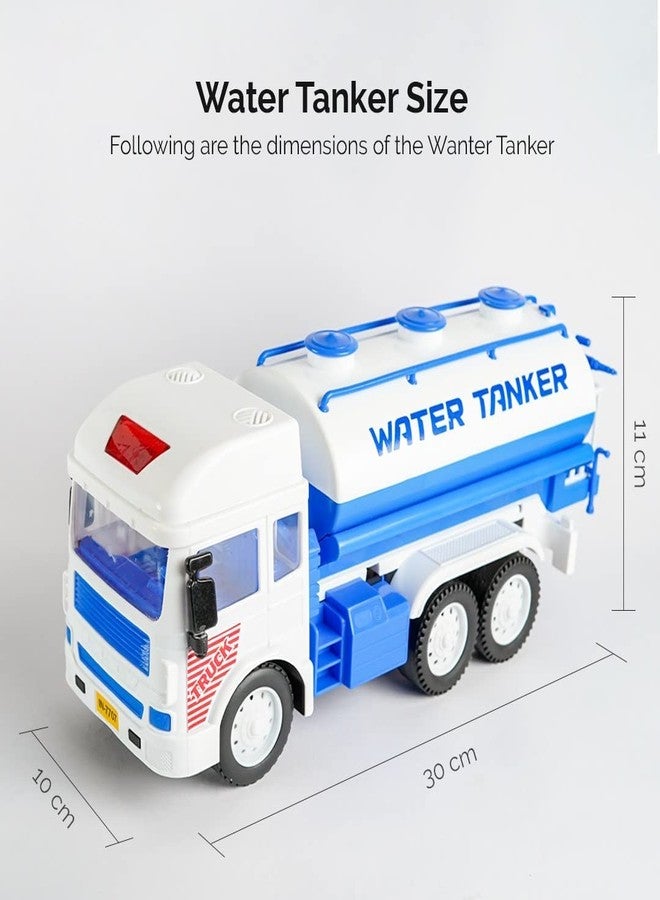 Oupstrive Toy Water Tanker Truck Construction Truck Pull Back Vehicles Toy Trucks for Children's (Multicolor, Pack of 1) - Image 5